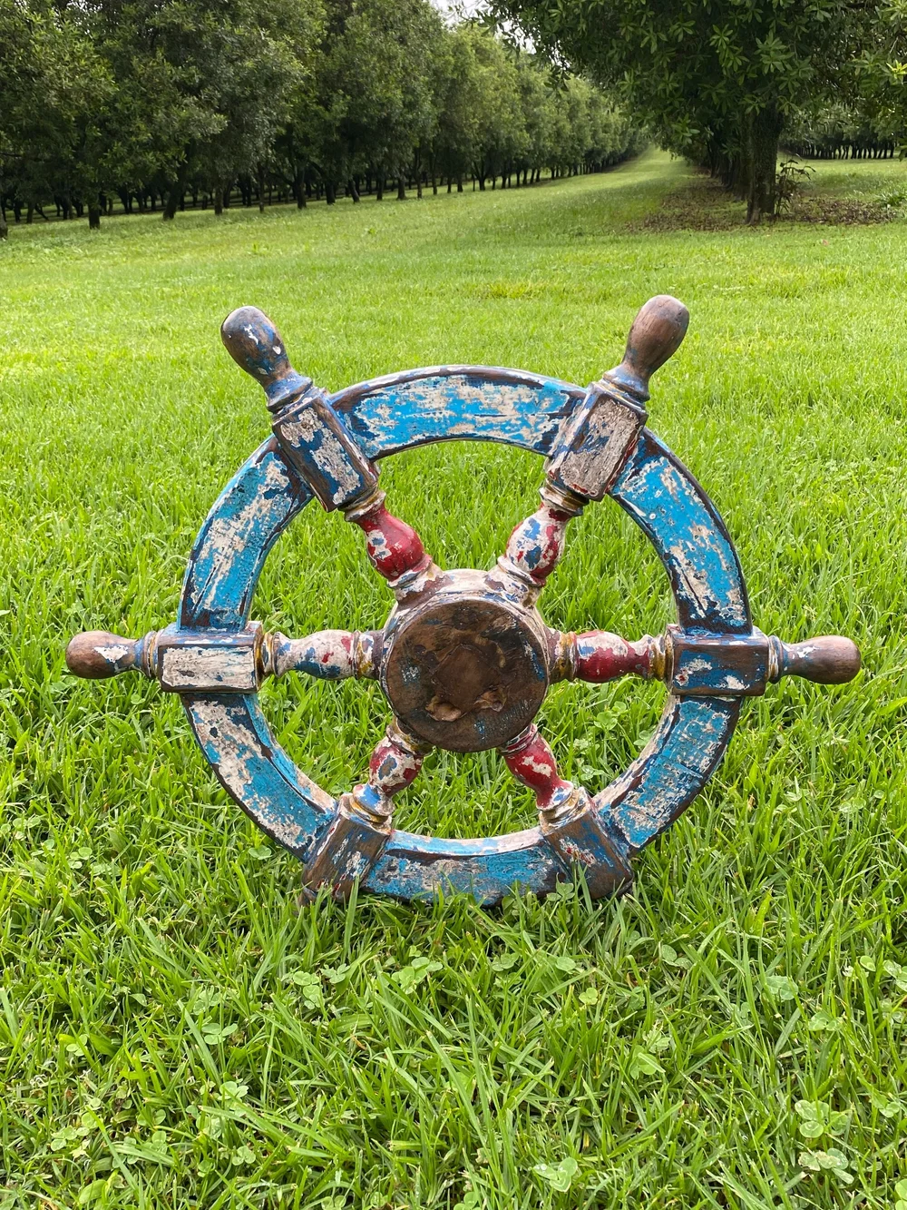 image Vintage Sulawesian Fishing Boat Wheel